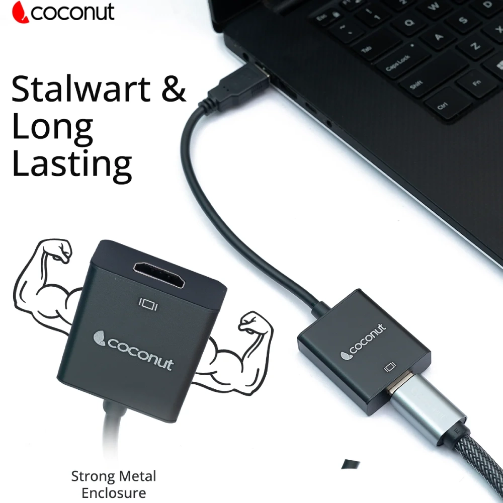 Coconut USB 3.0 To HDMI Converter (Male to Female) view 4